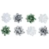 Noeud cadeau blanc vert gris x8-Gifi Discount