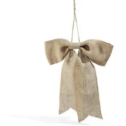 Noeud de Noël à suspendre en jute-Gifi Discount