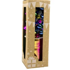 Noeud métallisé x4 avec bolduc-Gifi New