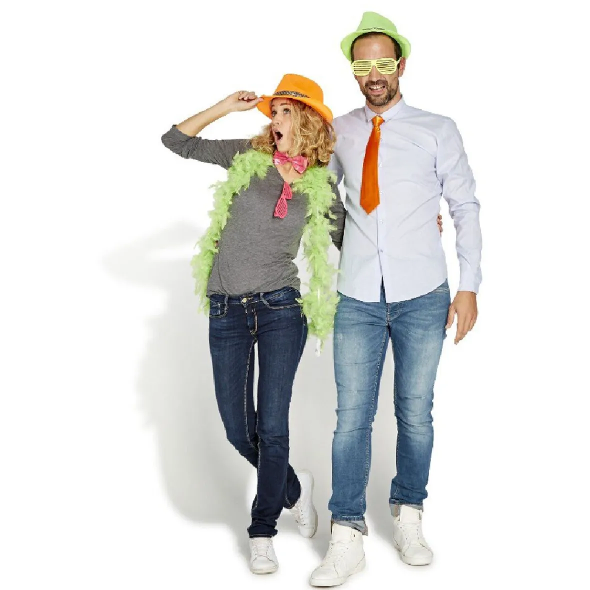 Noeud papillon fluo Taille adulte-Gifi Online