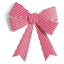 Noeud rayé rouge et blanc Candyland 28x32cm-Gifi Hot