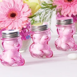 Ourson à dragées rose x3-Gifi Discount