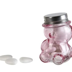 Ourson à dragées rose x3-Gifi Discount