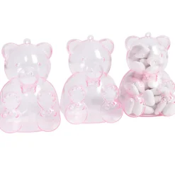 Ourson à dragées rose x3-Gifi New
