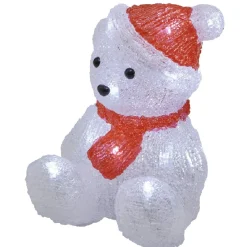 Ourson lumineux Noël bonnet rouge-Gifi Sale