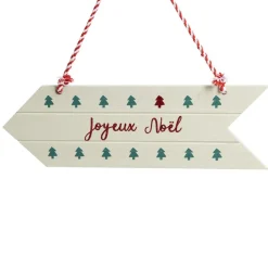 Pancarte en bois à suspendre inscription Joyeux Noël L32cm-Gifi Clearance