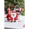 Panier forme Père Noël rouge et blanc-Gifi