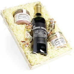 Panier gourmand 1 bouteille vin rouge/2 pâtés/2 papillotes chocolat-Gifi New