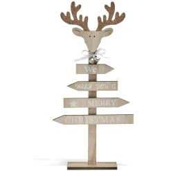 Panneau décoration de Noël We wish you a merry christmas-Gifi Online