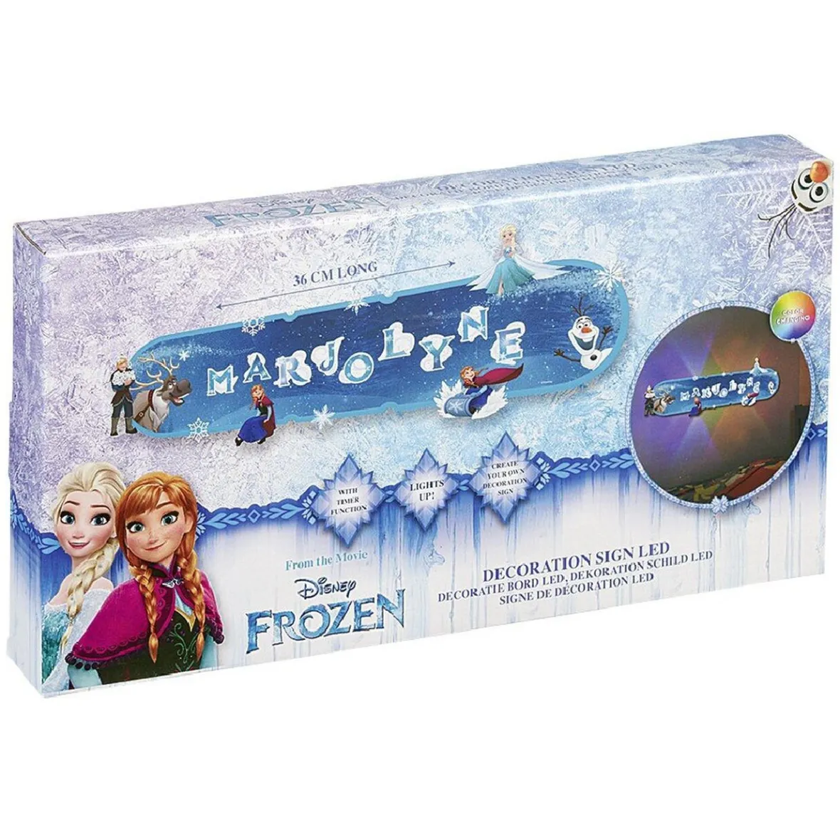 Panneau de décoration lumineux à personaliser-Gifi