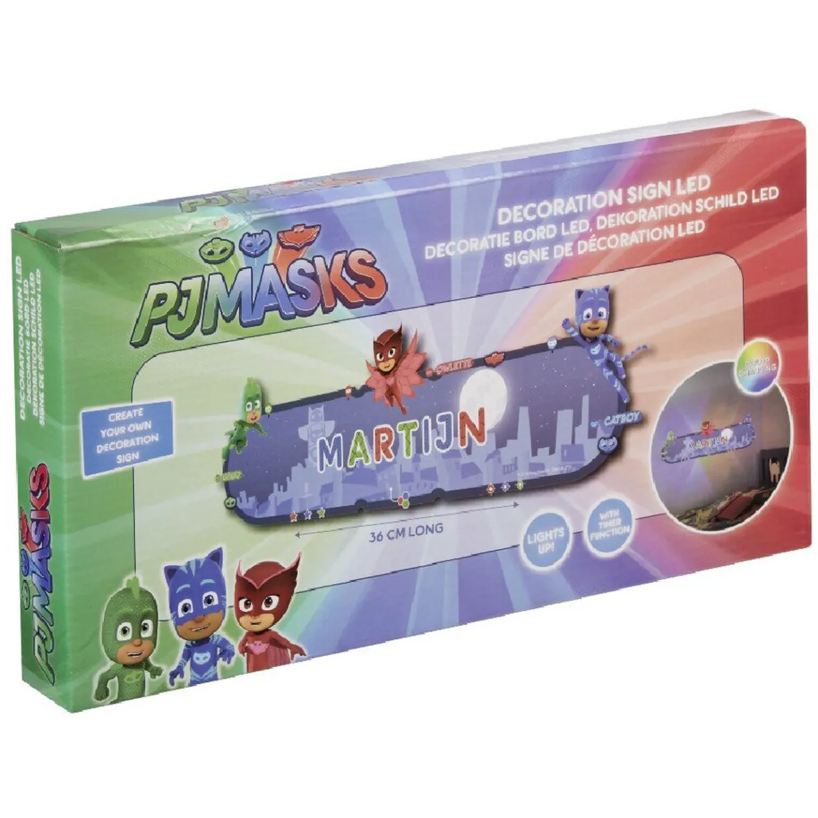 Panneau de décoration lumineux à personaliser-Gifi