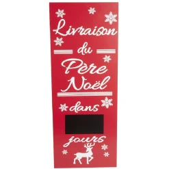 Panneau de livraison du Père-Noël à poser H90cm-Gifi