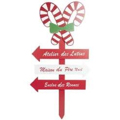 Panneau de Noël directionnel H100cm-Gifi Clearance