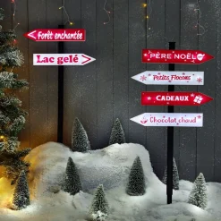 Panneau de Noël lumineux solaire à planter H100 cm-Gifi Discount