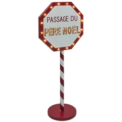 Panneau lumineux Passage du Père Noël 20 LED blanc chaud H70,5cm-Gifi Hot