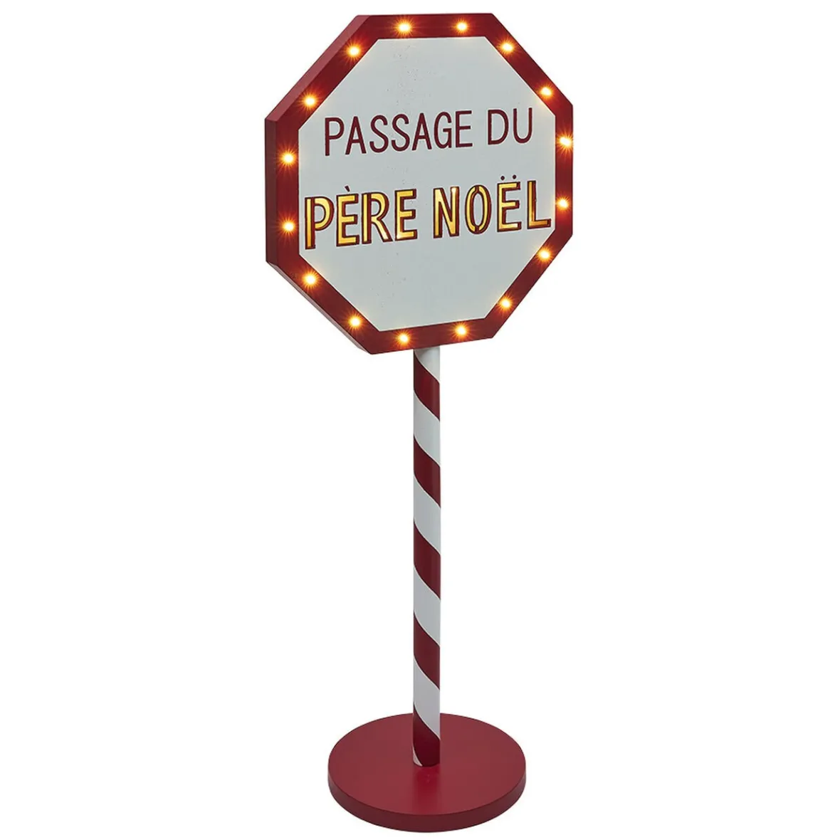 Panneau lumineux Passage du Père Noël 20 LED blanc chaud H70,5cm-Gifi Hot