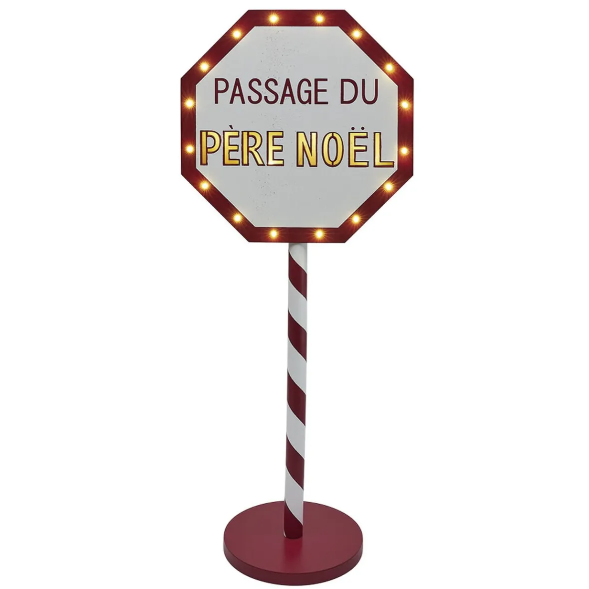 Panneau lumineux Passage du Père Noël 20 LED blanc chaud H70,5cm-Gifi Hot