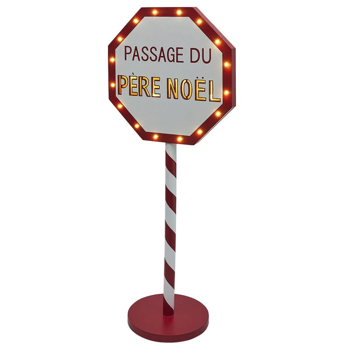Panneau lumineux Passage du Père Noël 20 LED blanc chaud H70,5cm-Gifi Hot