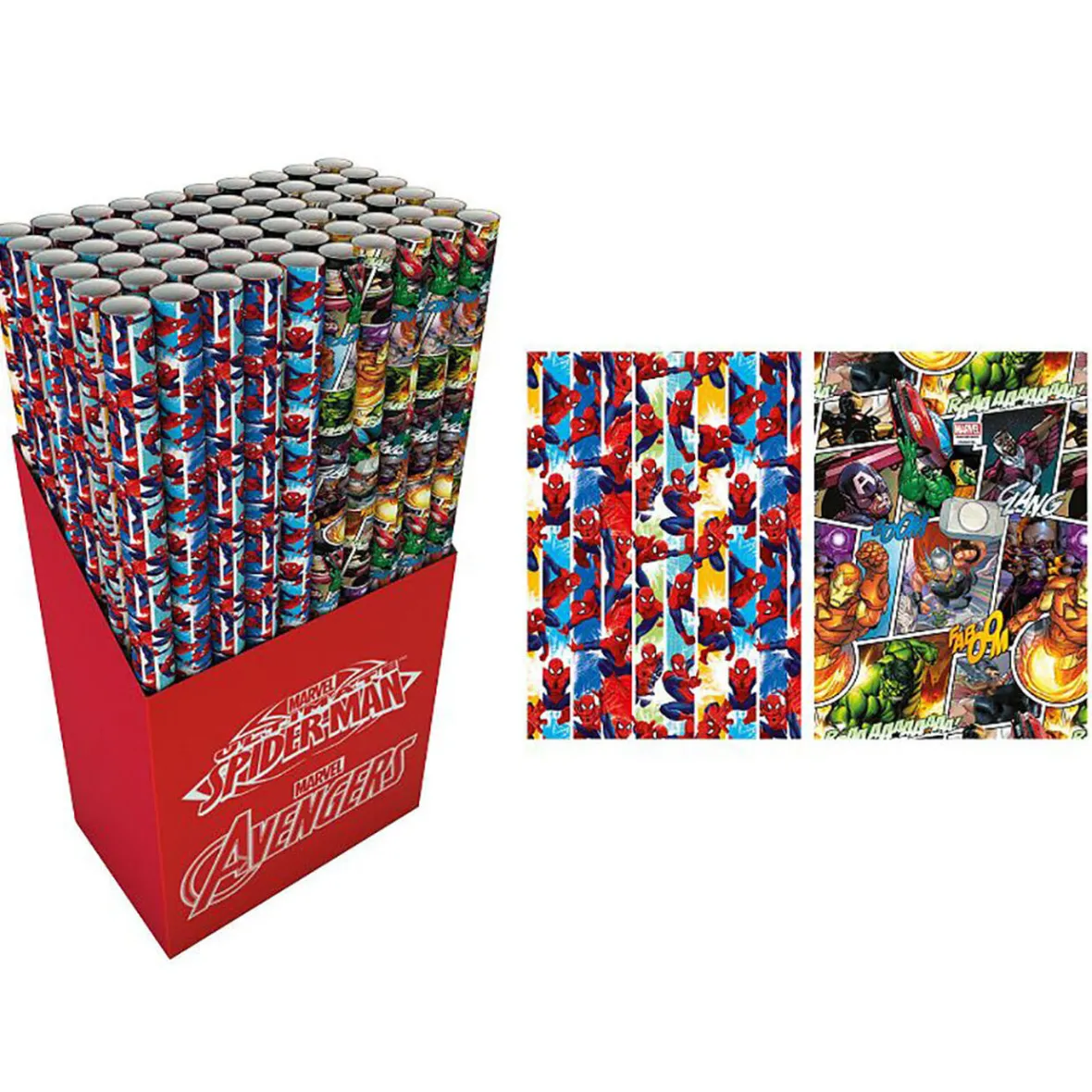 Papier cadeau Avengers ou Spiderman-Gifi