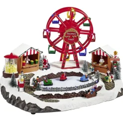 Parc d'attraction animé lumineux et musical Village de Noël-Gifi Sale