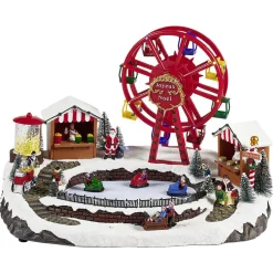 Parc d'attraction animé lumineux et musical Village de Noël-Gifi Sale