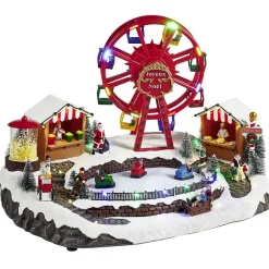 Parc d'attraction animé lumineux et musical Village de Noël-Gifi Sale