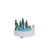 Patinoire animée lumineuse et musicale village de Noël 7 LED-Gifi Online
