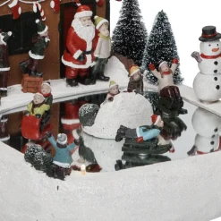 Patinoire chalet animé effet miroir village Noël-Gifi Sale