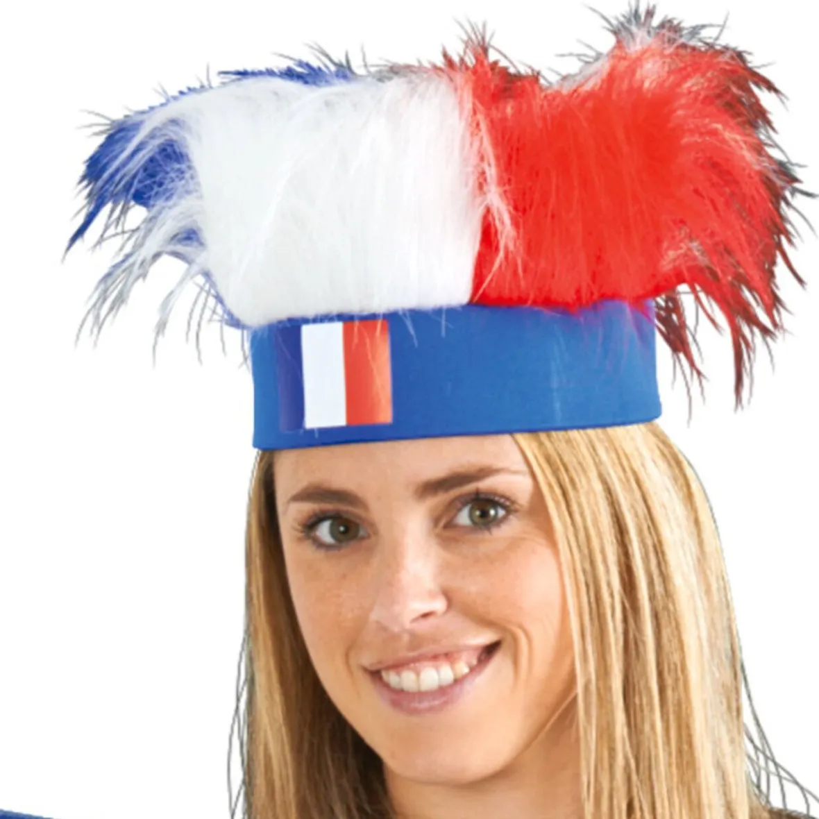 Perruque bandeau Coupe du monde foot France-Gifi Best
