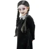 Perruque enfant gothique 2 nattes noires-Gifi New