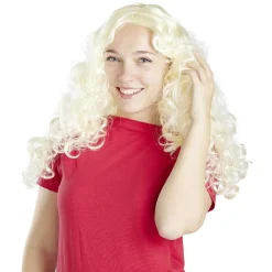 Perruque femme blonde bouclée-Gifi New