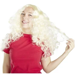 Perruque femme blonde bouclée-Gifi New