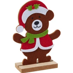 Personnage à poser bois et feutrine H18cm - 4 modèles-Gifi Clearance