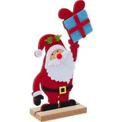 Personnage à poser bois et feutrine H18cm - 4 modèles-Gifi Clearance