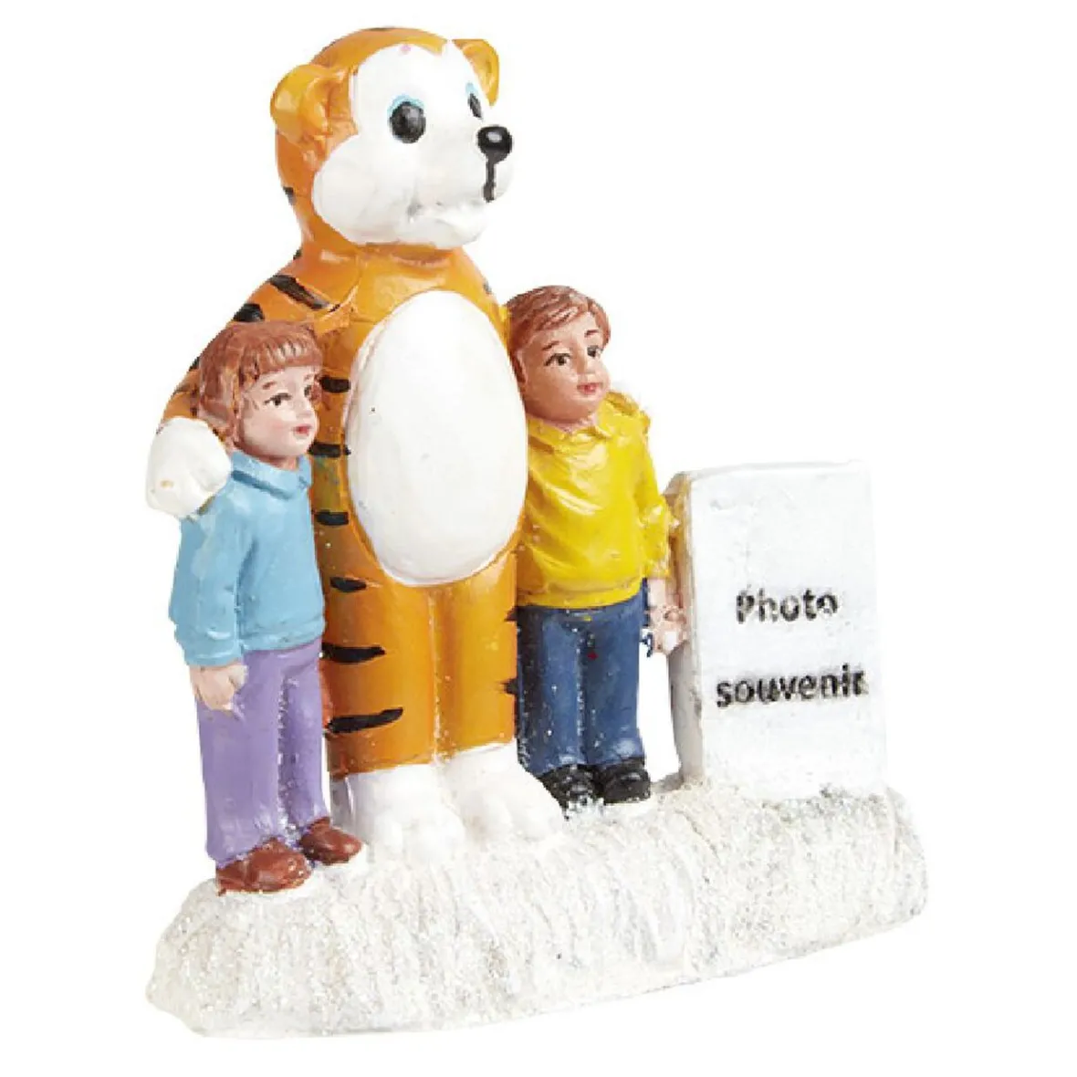 Personnage tigre avec enfant Village de Noël-Gifi Discount