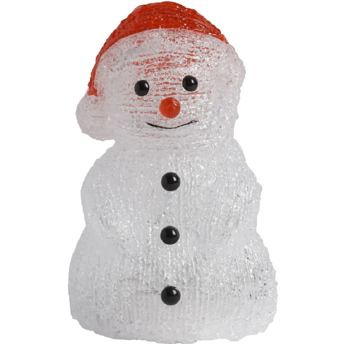 Petit bonhomme de neige lumineux Noël-Gifi Discount