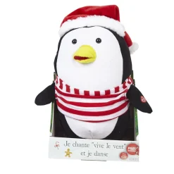 Pingouin de Noël musical-Gifi New