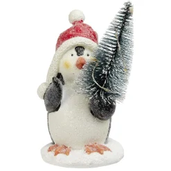 Pingouin et sapin de Noël lumineux-Gifi Outlet