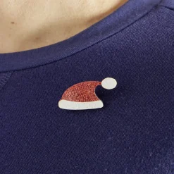 Pins Noël pailleté x4-Gifi New