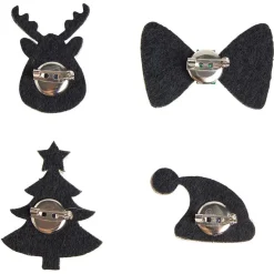Pins Noël pailleté x4-Gifi New