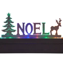 Plaque Noël lumineux multicolore fixe-Gifi New
