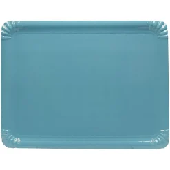 Plateaux en carton turquoise x10-Gifi New