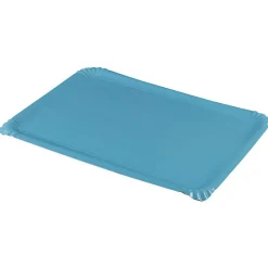 Plateaux en carton turquoise x10-Gifi New