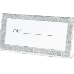 Porte nom cadre argenté pailleté-Gifi Best