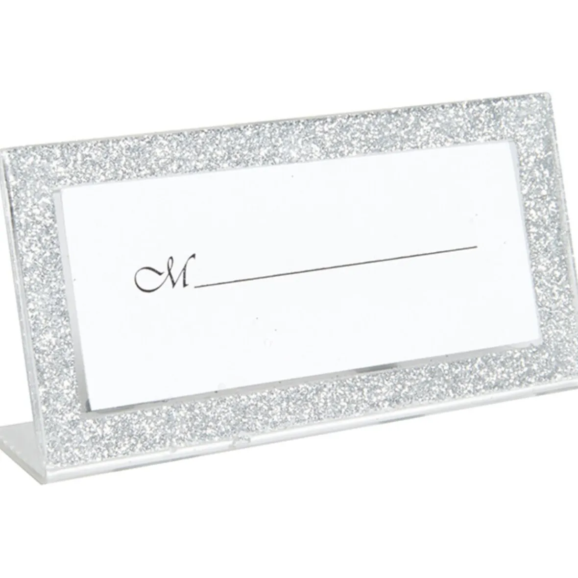 Porte nom cadre argenté pailleté-Gifi Best