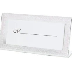 Porte nom cadre blanc pailleté-Gifi