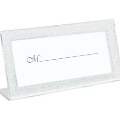 Porte nom cadre blanc pailleté-Gifi