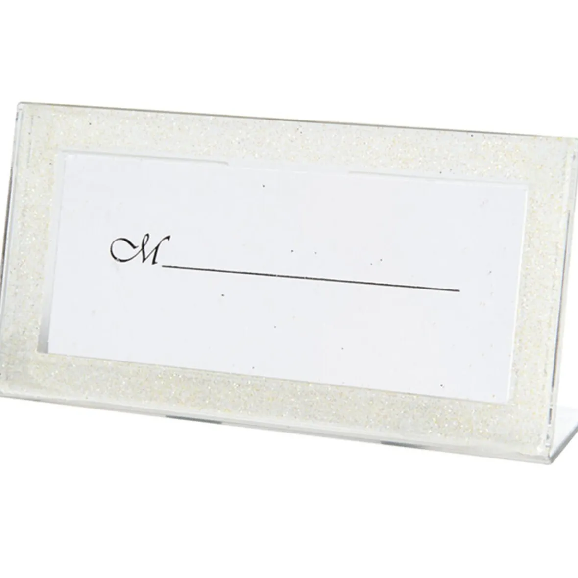 Porte nom cadre ivoire pailleté-Gifi