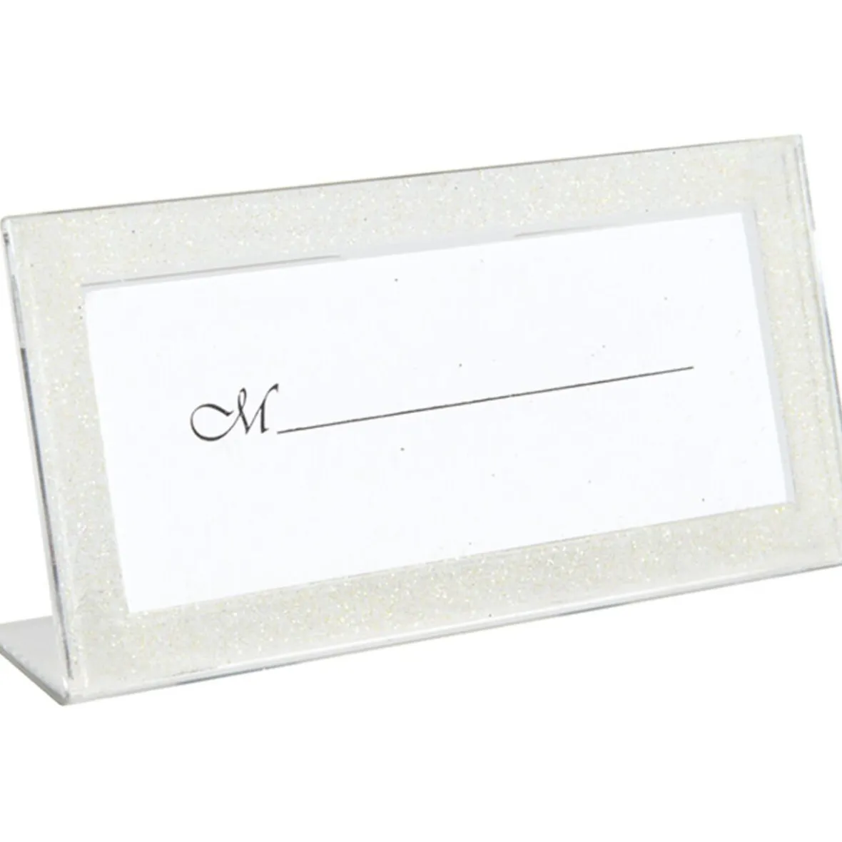 Porte nom cadre ivoire pailleté-Gifi