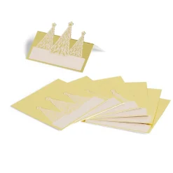 Porte nom en papier motifs sapin de Noël doré 8 pièces-Gifi Sale